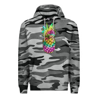 Slate Camo tie dye pineapple Premium Hoodie - JahusDesignShop