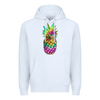 White tie dye pineapple Premium Hoodie - JahusDesignShop