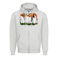 Dove Grey ghost horses halloween Zipper Hoodie - CowGirlArtShop