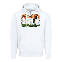 White ghost horses halloween Zipper Hoodie - CowGirlArtShop