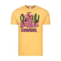 Vintage Mustard barbie cowgirl Vintage Tee - MaliasSmallBusiness