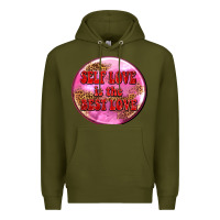 Army Green self love is the best love olivia Premium Hoodie - OliviaCreatesArt