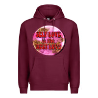 Burgundy self love is the best love olivia Premium Hoodie - OliviaCreatesArt