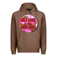 Chestnut self love is the best love olivia Premium Hoodie - OliviaCreatesArt