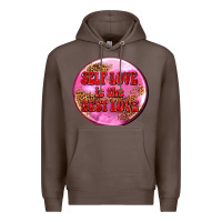 Coffee self love is the best love olivia Premium Hoodie - OliviaCreatesArt