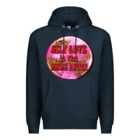 Navy self love is the best love olivia Premium Hoodie - OliviaCreatesArt