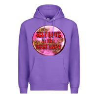 Purple self love is the best love olivia Premium Hoodie - OliviaCreatesArt