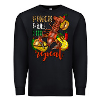 Black Pinch peel eat repeat crawfish Premium Sweatshirt - FaDigitalArtStudio
