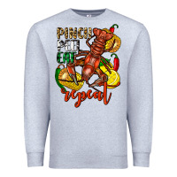 Heather Grey Pinch peel eat repeat crawfish Premium Sweatshirt - FaDigitalArtStudio