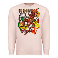 Pale Pink Pinch peel eat repeat crawfish Premium Sweatshirt - FaDigitalArtStudio