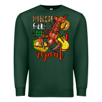 Sports Green Pinch peel eat repeat crawfish Premium Sweatshirt - FaDigitalArtStudio