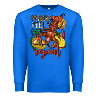 True Royal Pinch peel eat repeat crawfish Premium Sweatshirt - FaDigitalArtStudio