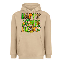 Mushroom St. Patrick's Happy go lucky Heavyweight Hoodie - OliviaCreatesArt