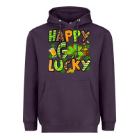 Plum St. Patrick's Happy go lucky Heavyweight Hoodie - OliviaCreatesArt
