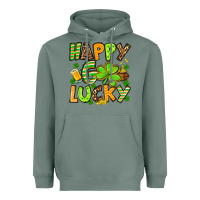 Sage St. Patrick's Happy go lucky Heavyweight Hoodie - OliviaCreatesArt