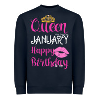 Queen Was Born İn January Happy Birthday Heavyweight Sweatshirt | Teevron