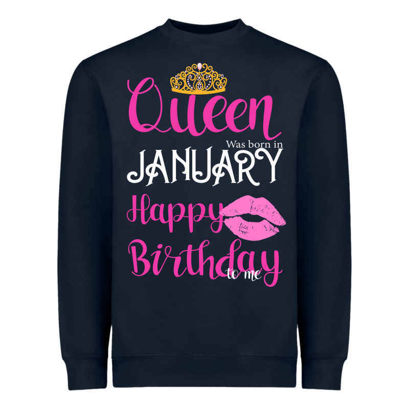 Queen Was Born İn January Happy Birthday Heavyweight Sweatshirt by Bettercallsaul | Teevron