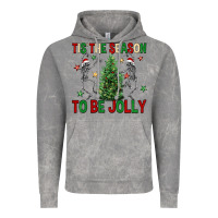 Cloud Rock Tis' the season to be Jolly Vintage Hoodie - NancyCooperArtShop