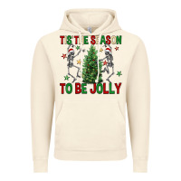 Vintage Artic Tis' the season to be Jolly Vintage Hoodie - NancyCooperArtShop