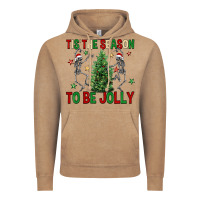 Vintage Coffee Tis' the season to be Jolly Vintage Hoodie - NancyCooperArtShop