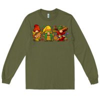 Army Green cinco de mayo gnomies Long Sleeve Tee - BarkalooDesign