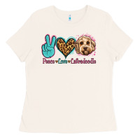 Bone peace love labradoodle Ladies Tee - Jasminsmagicworld