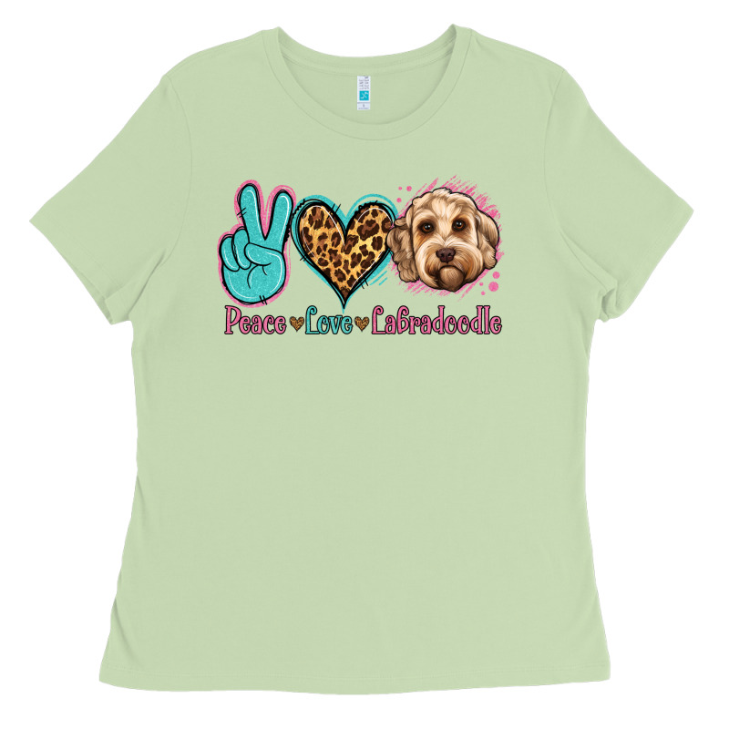 Peace Love Labradoodle Ladies Tee by Jasminsmagicworld | Teevron