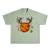Oil Green Basketball Horn Christmas Urban Heavy Tee - BundleAndBundleShop