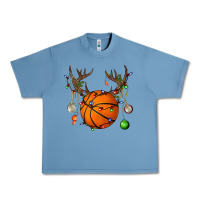 Pebble Blue Basketball Horn Christmas Urban Heavy Tee - BundleAndBundleShop