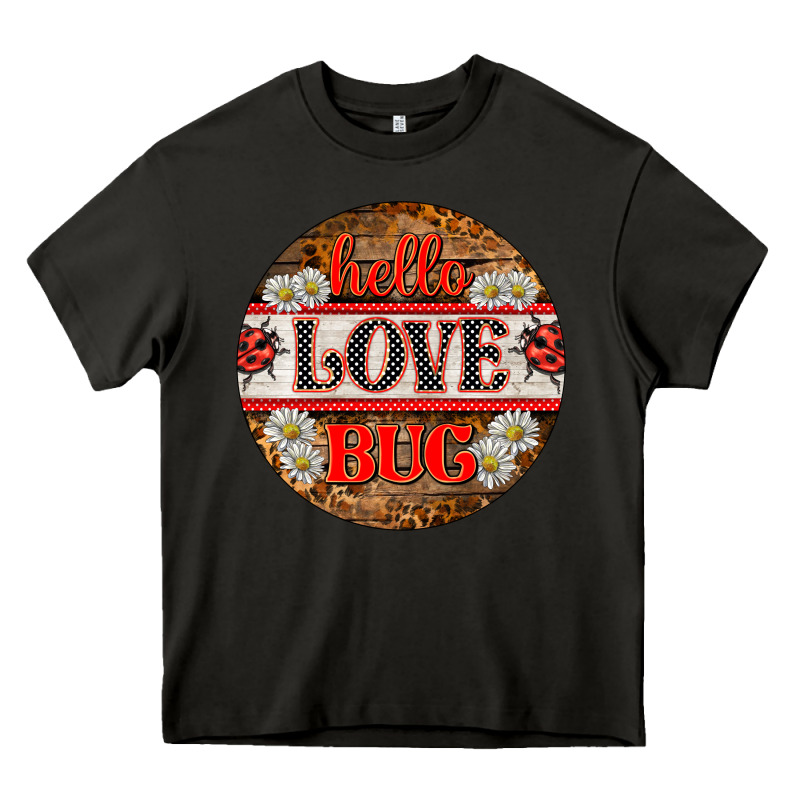 Hello Love Bug Ladybug Ornament Heavy Core Tee by BarkalooDesign | Teevron