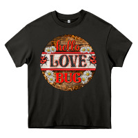 Asphalt hello love bug ladybug ornament Heavy Core Tee - BarkalooDesign