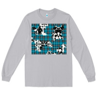 Moon Dust winter plaid and cowhide pattern Long Sleeve Tee - RanaPortraitStore
