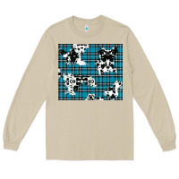 Mushroom winter plaid and cowhide pattern Long Sleeve Tee - RanaPortraitStore
