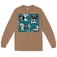 Toasted Coconut winter plaid and cowhide pattern Long Sleeve Tee - RanaPortraitStore