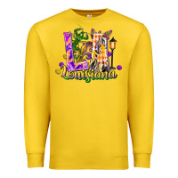 Lemon Louisiana LA Mardi Gras Premium Sweatshirt - FaDigitalArtStudio