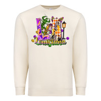 Sandshell Louisiana LA Mardi Gras Premium Sweatshirt - FaDigitalArtStudio