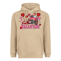 Mushroom Hello Valentine Valentine's Day truck Heavyweight Hoodie - FaDigitalArtStudio