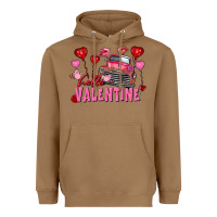 Toasted Coconut Hello Valentine Valentine's Day truck Heavyweight Hoodie - FaDigitalArtStudio