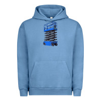 Pigment Pebble Blue scissor lift Urban Hoodie - LillyAllenDesigns