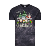 Cloud Black merry christmas gnomes truck Vintage Tee - MaliasSmallBusiness