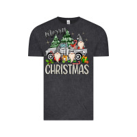 Vintage Black merry christmas gnomes truck Vintage Tee - MaliasSmallBusiness
