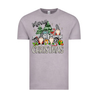 Vintage Zinc merry christmas gnomes truck Vintage Tee - MaliasSmallBusiness