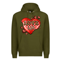 Army Green love bites olivia Premium Hoodie - OliviaCreatesArt