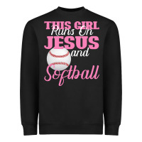 Black This Girl Jesus And Softball Heavyweight Sweatshirt - Bettercallsaul