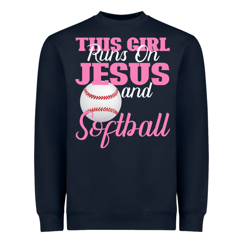 This Girl Jesus And Softball Heavyweight Sweatshirt by Bettercallsaul | Teevron