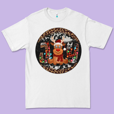 Joy Reindeer Christmas Ornament Premium Tee Designed By Jasminsmagicworld