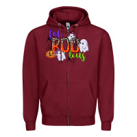 Burgundy fab boo lous Zipper Hoodie - CowGirlArtShop