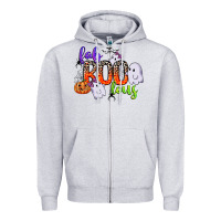 Heather Grey fab boo lous Zipper Hoodie - CowGirlArtShop