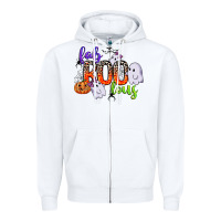 White fab boo lous Zipper Hoodie - CowGirlArtShop
