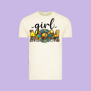 Girl Mom Vintage Tee Designed By Jahusdesignshop